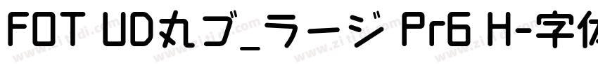 FOT UD丸ゴ_ラージ Pr6 H字体转换